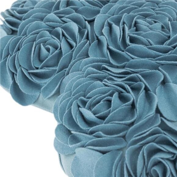 3D Flower Throw Pillow Cover Aesthetic Decorative Heart Accent Pillow Case 14x16 - Picture 4 of 5